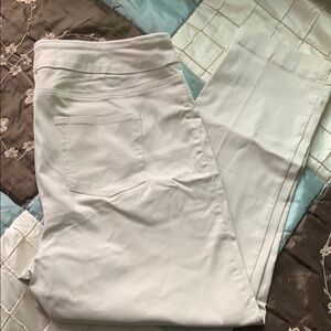Soft Surroundings Cream Straight Leg Pants